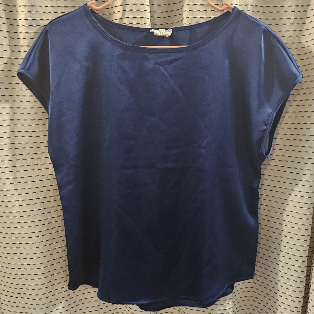 Nicole Miller Navy Blue Women's Blouse